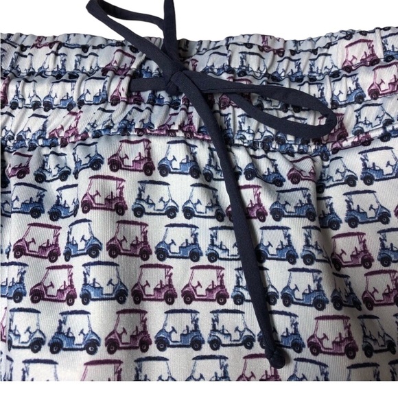 Golf Skort Petite Small Blue & Purple Golf Cart Pattern Pockets Coral Bay - Picture 2 of 9